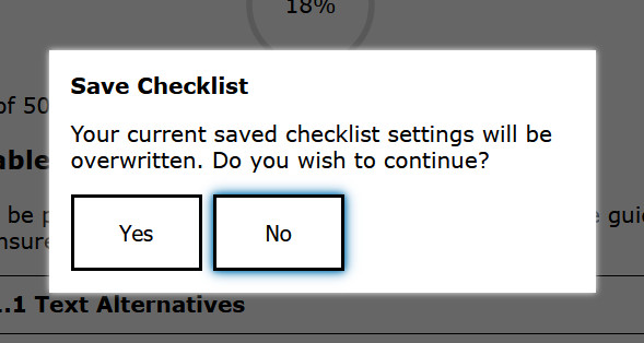 The save confirmation modal warning about overwriting an existing save