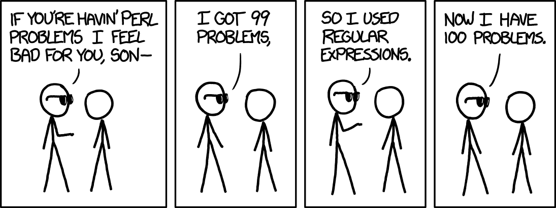 XKCD comic about Perl regular expressions